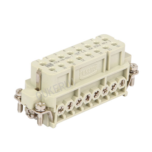 16 Pin 16A 250V Heavy Duty konektor Ženski vložek